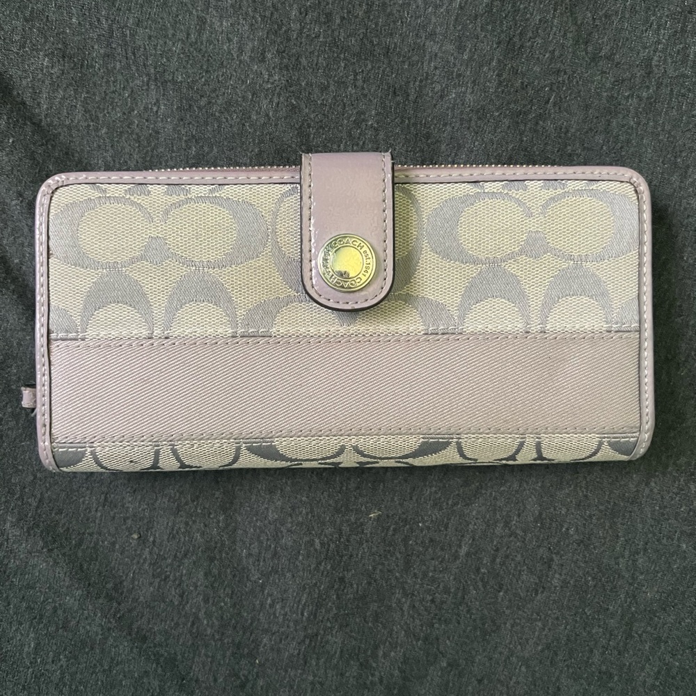Coach wallet with coin pouch